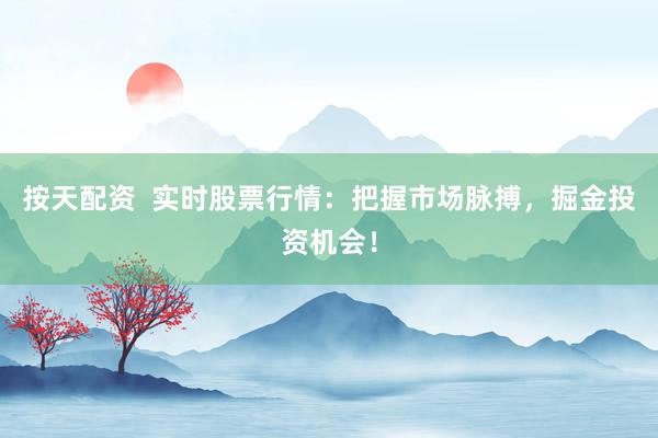 按天配资 实时股票行情:把握市场脉搏,掘金投资机会!