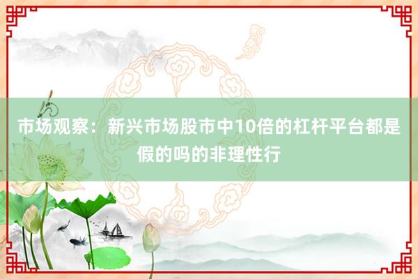 市场观察:新兴市场股市中10倍的杠杆平台都是假的吗的非理性行