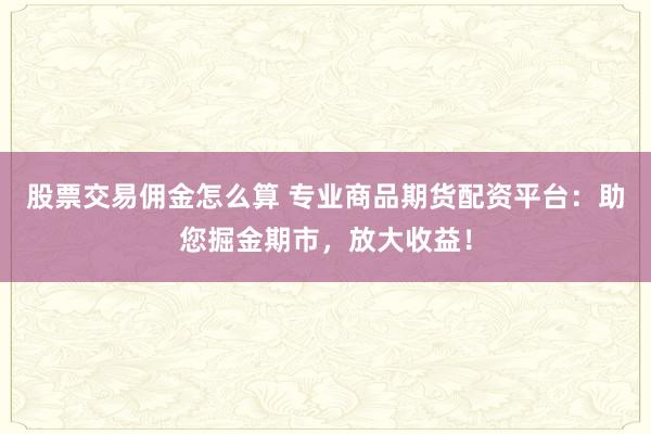 股票交易佣金怎么算 专业商品期货配资平台：助您掘金期市，放大收益！